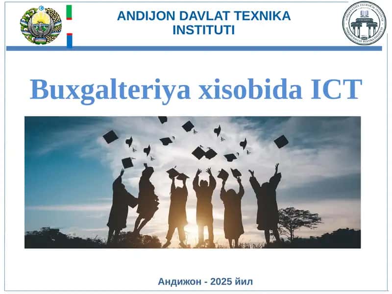Buxgalteriya hisobi ma’lumotlarini axborot tizimiga kiritish 1