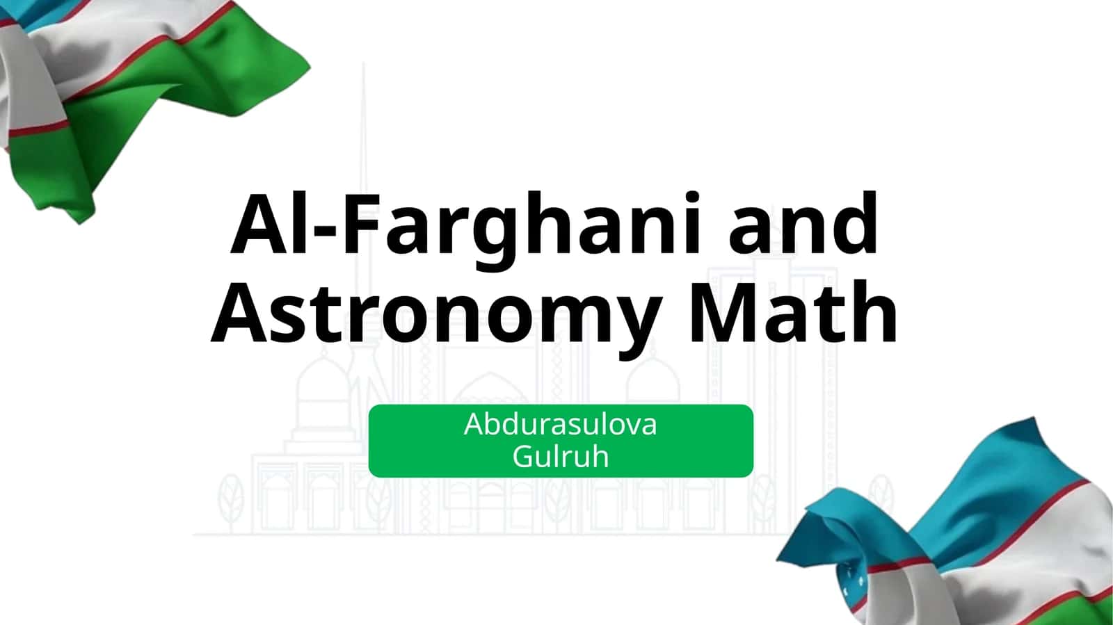 Al-Farghani and Astronomy Math 1
