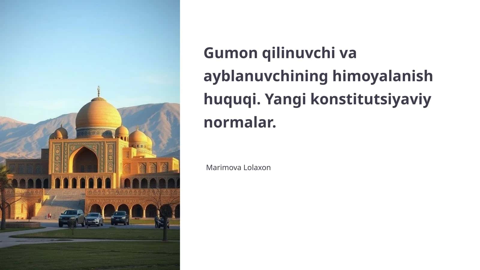 Gumon qilinuvchi va ayblanuvchining himoyalanish huquqi 1