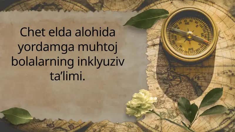 Chet elda alohida yordamga muhtoj bolalarning inklyuziv ta’limi 1