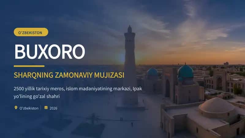 BUXORO - SHARQNING ZAMONAVIY MUJIZASI 1
