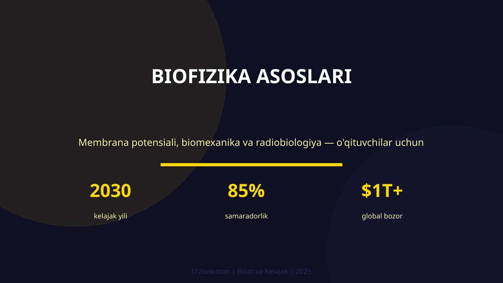 BIOFIZIKA ASOSLARI 1