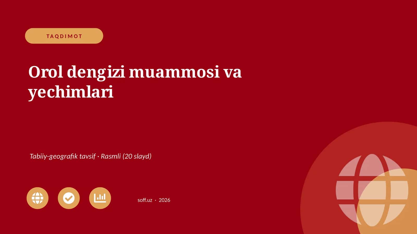 Orol dengizi muammosi va yechimlari 1