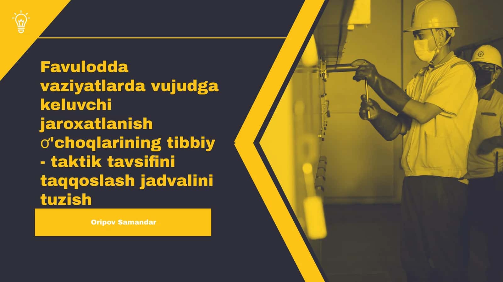 Yadro quroli portlashi natijasida hosil bolgan shikastlanish o'choglartning tibbiy - taktik tavsifi 1