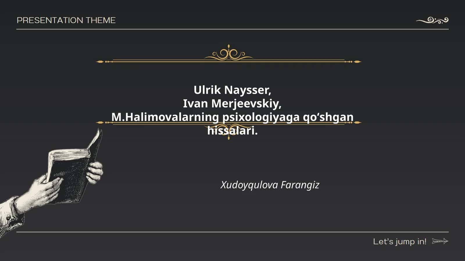 M.Halimovalarning psixologiyaga qoʻshgan hissalari 1