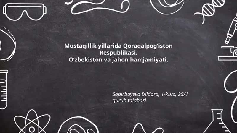 Qoraqalpogʻiston Respublikasining mustaqillik davridagi siyosiy maqomi va Oʻzbekiston konstitutsiyasidagi oʻrni 1