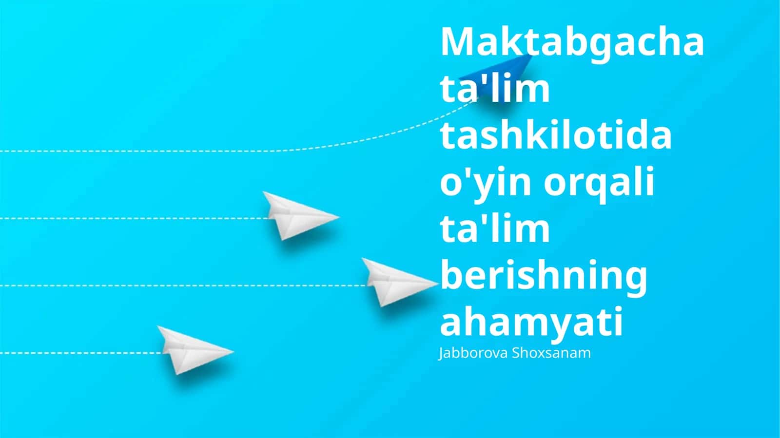 Maktabgacha ta'lim tashkilotida o'yin orqali ta'lim berishning ahamiyati 1