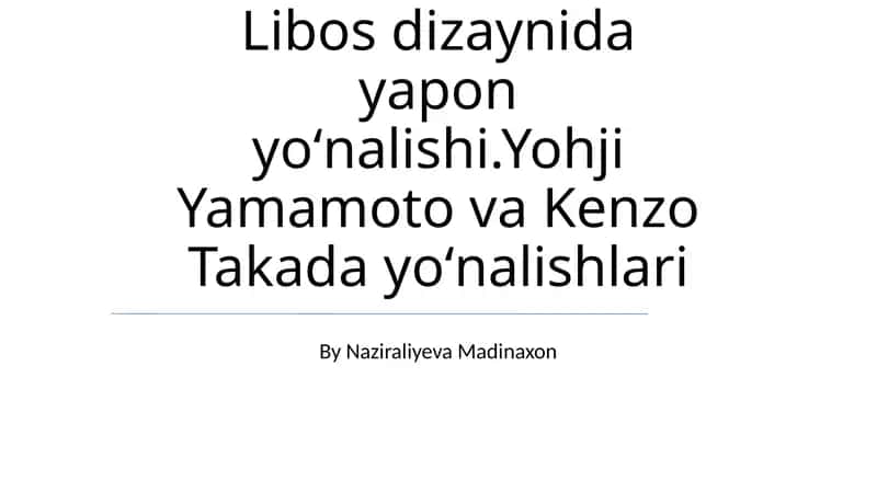 Yapon kiyim dizayni 1