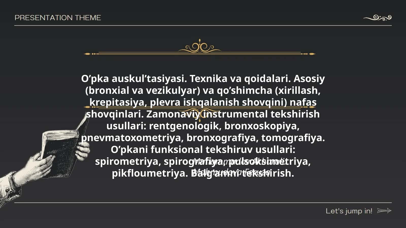 O’pka auskul’tasiyasi. Texnika va qoidalari 1