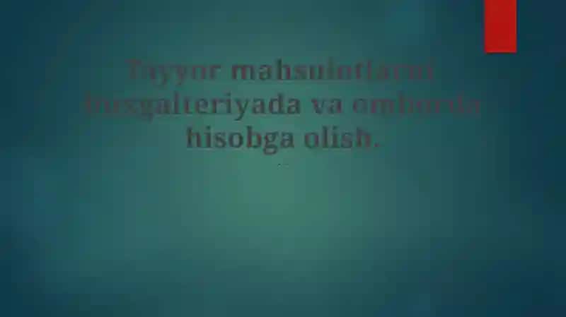 Sotilgan Tovarlarning Xarajati (STX)