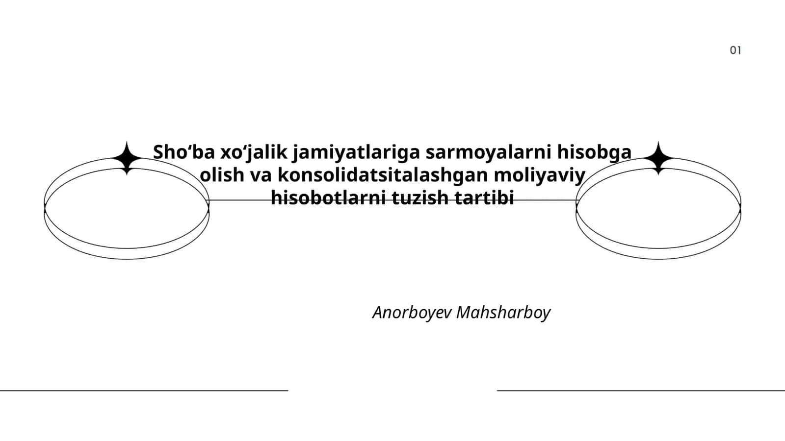 Shoʻba xoʻjalik jamiyatlariga sarmoyalarni hisobga olish va konsolidatsitalashgan moliyaviy hisobotlarni tuzish tartibi 1