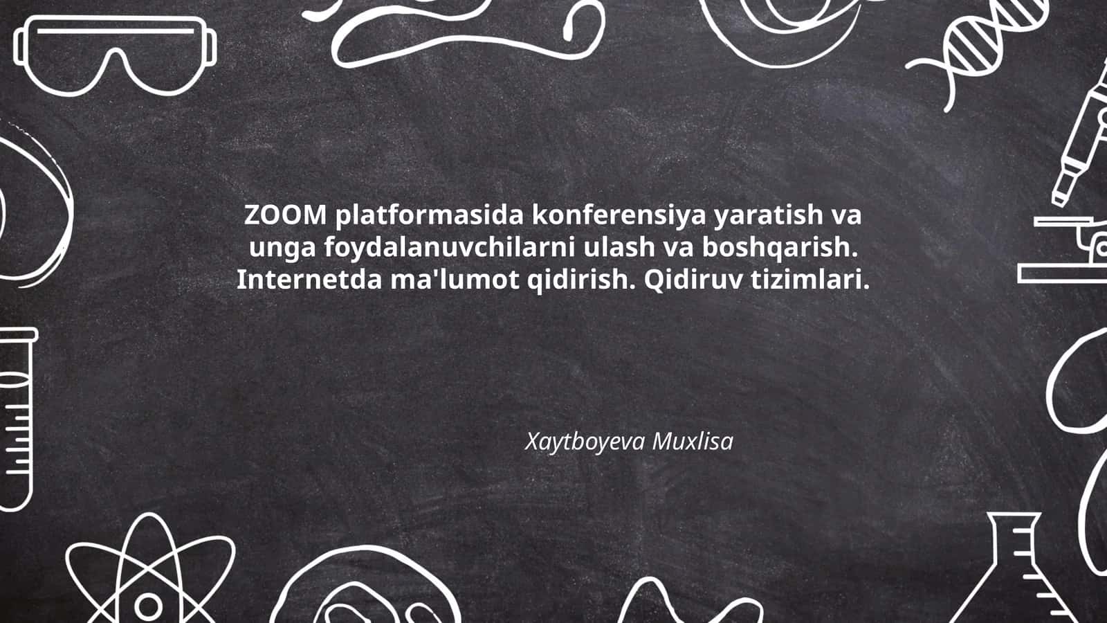 Zoom platformasida konferensiya yaratish 1