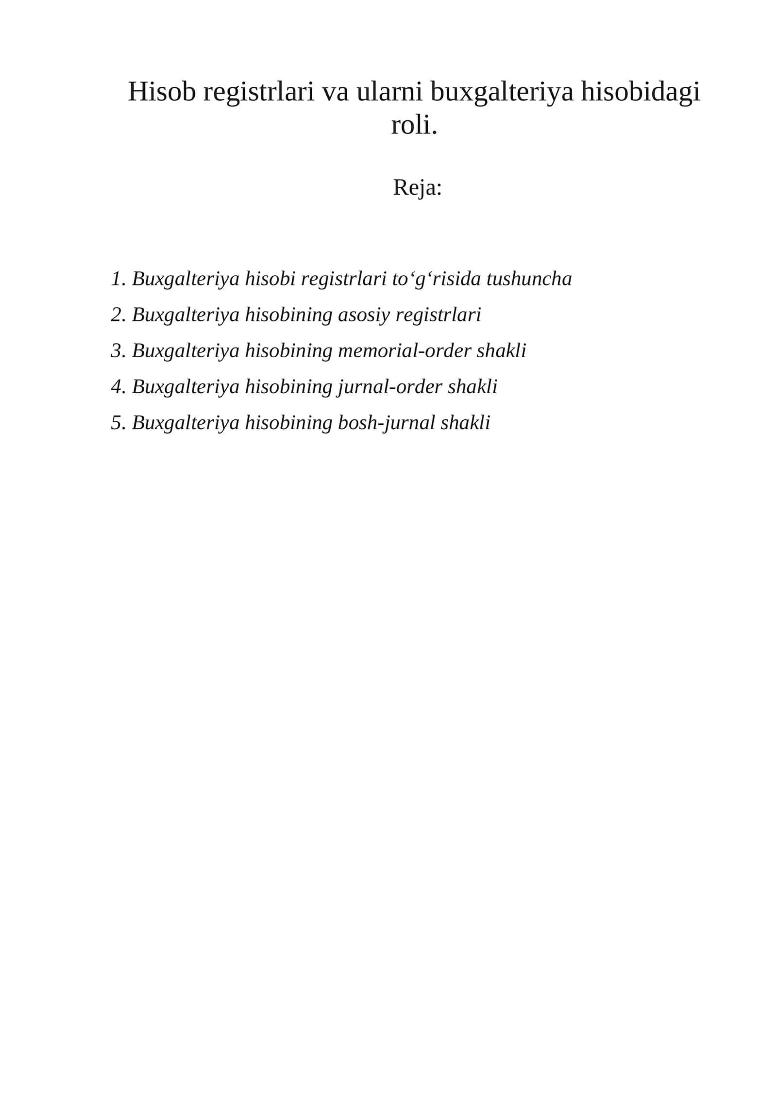 Buxgaltеriya hisobi rеgistrlari 1