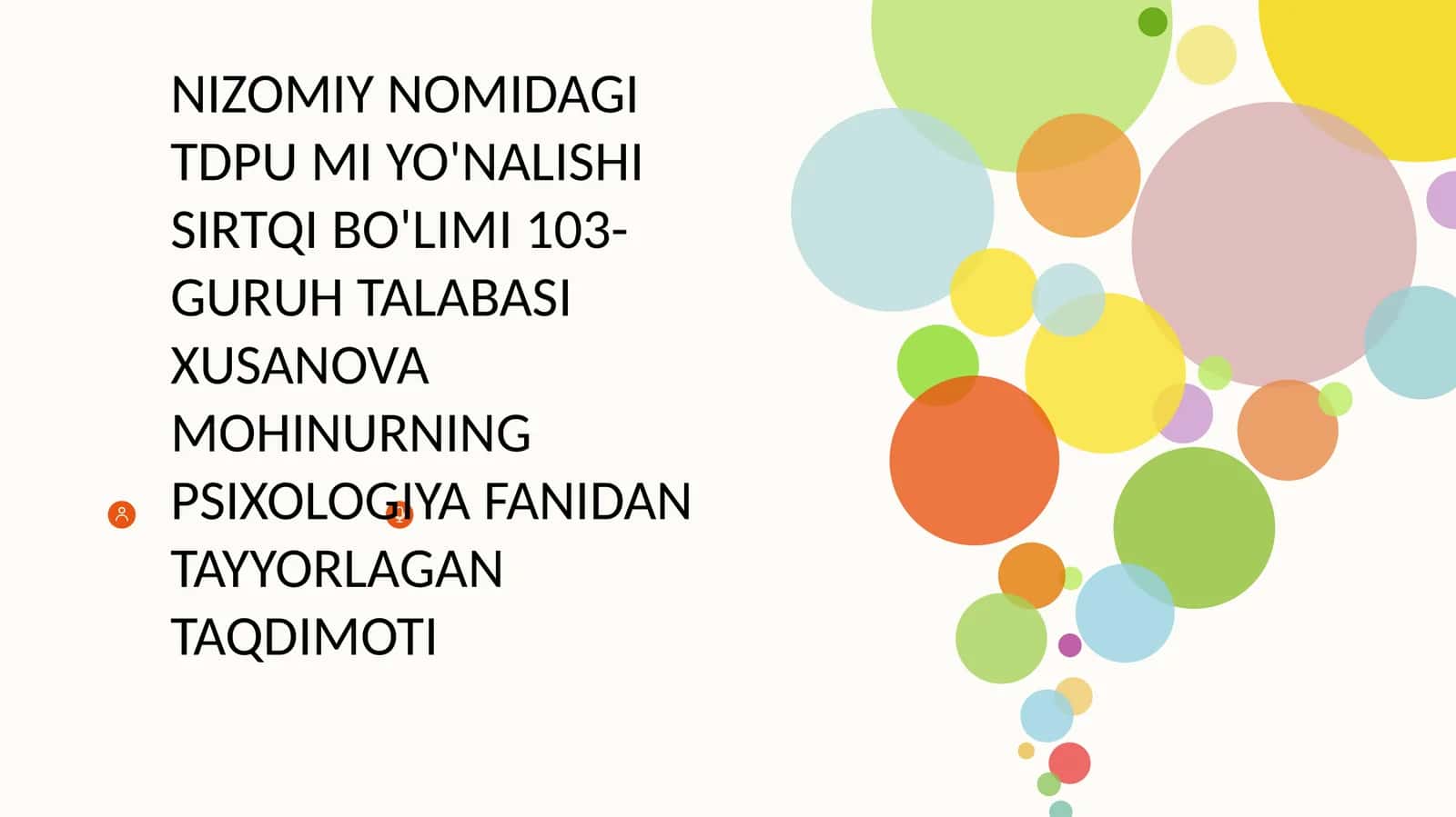 Shaxsning o'zini o'zibilishi 1