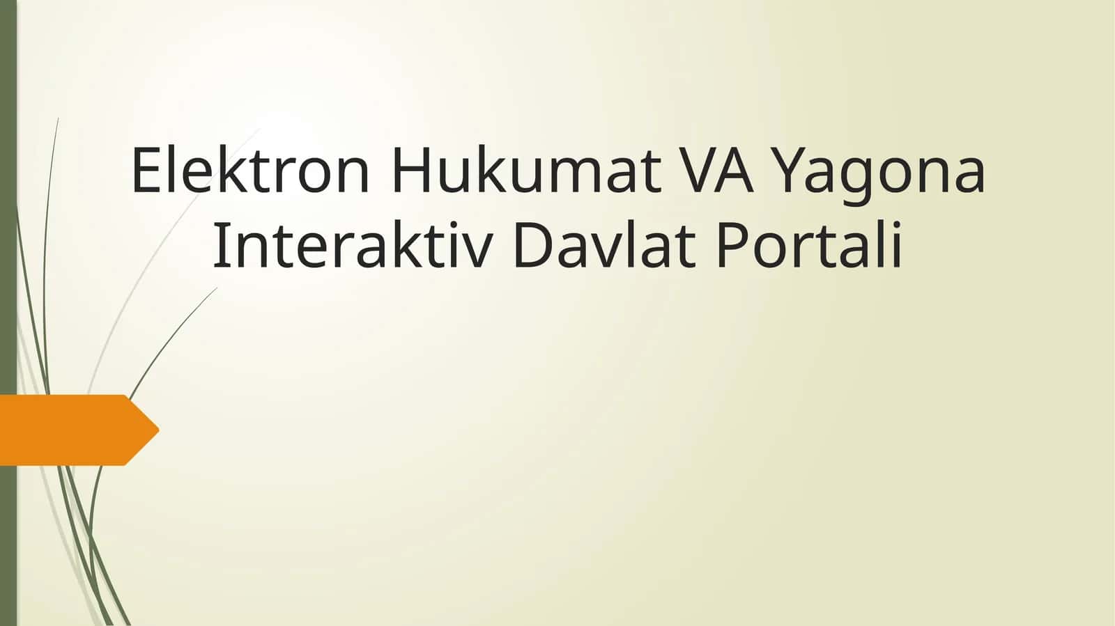 ElektronHukumatVA YagonaInteraktivDavlatPortali 1