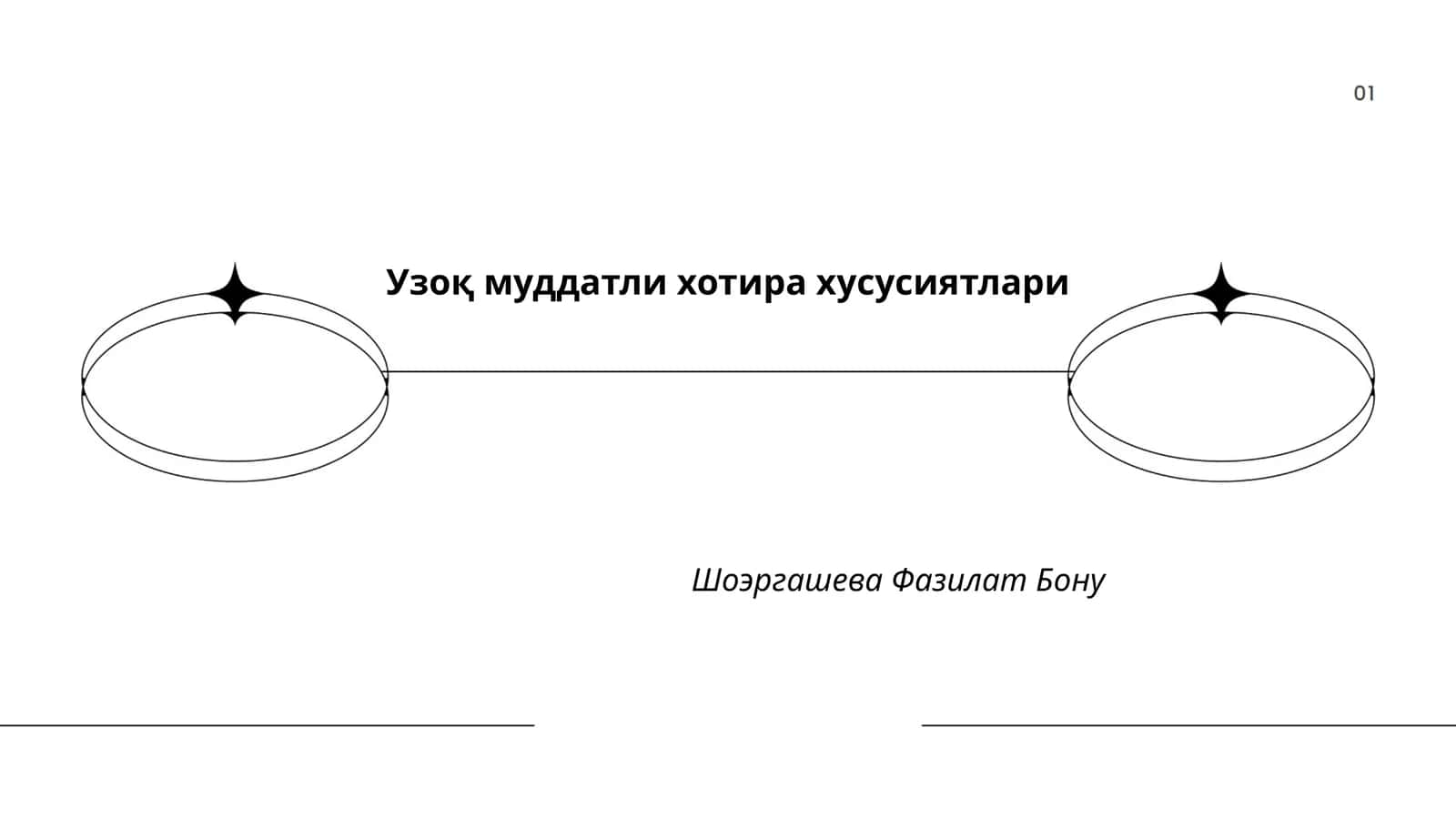 Узоқ муддатли хотира хусусиятлари 1