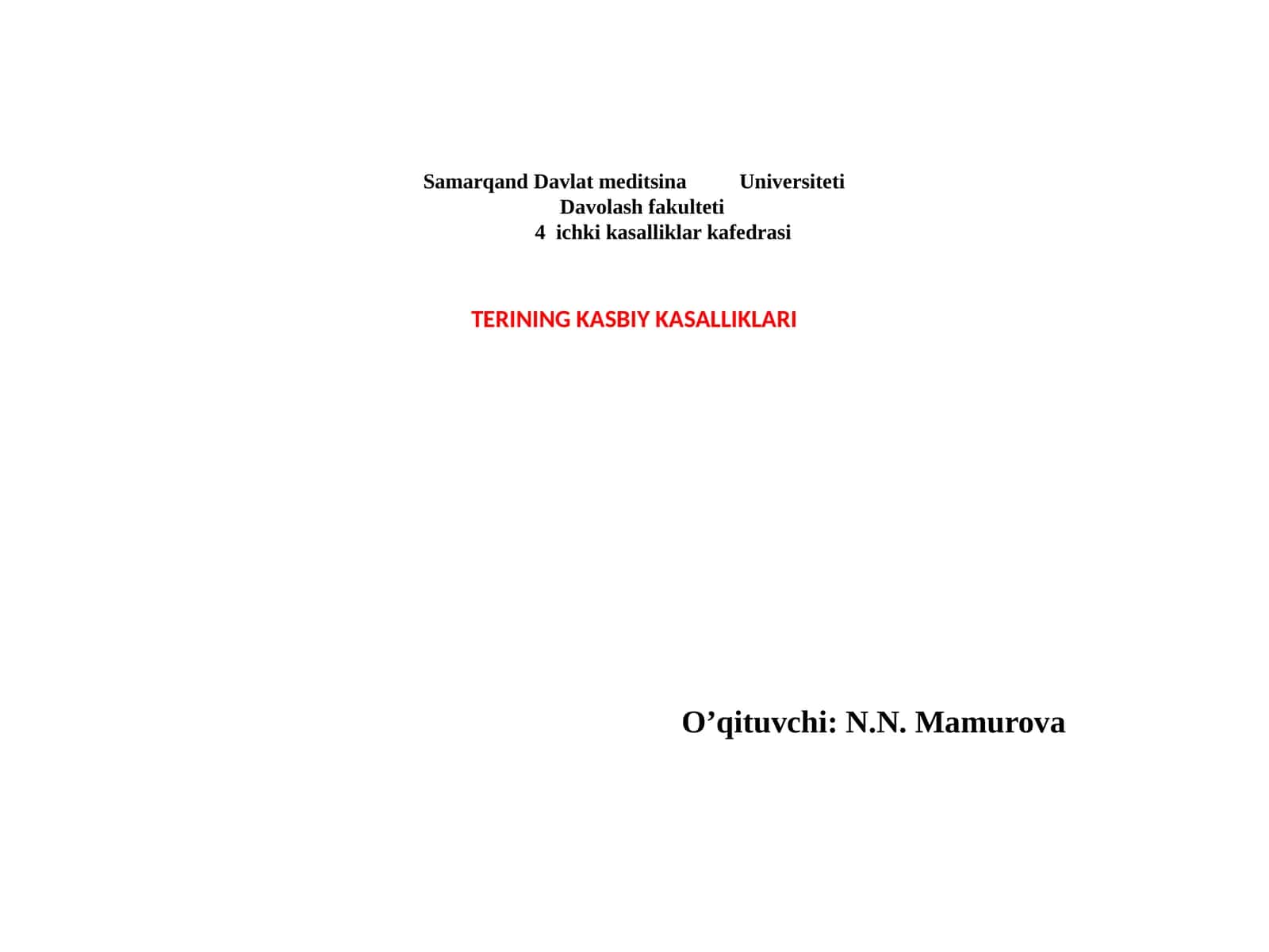 TERINING KASBIY KASALLIKLARI 1