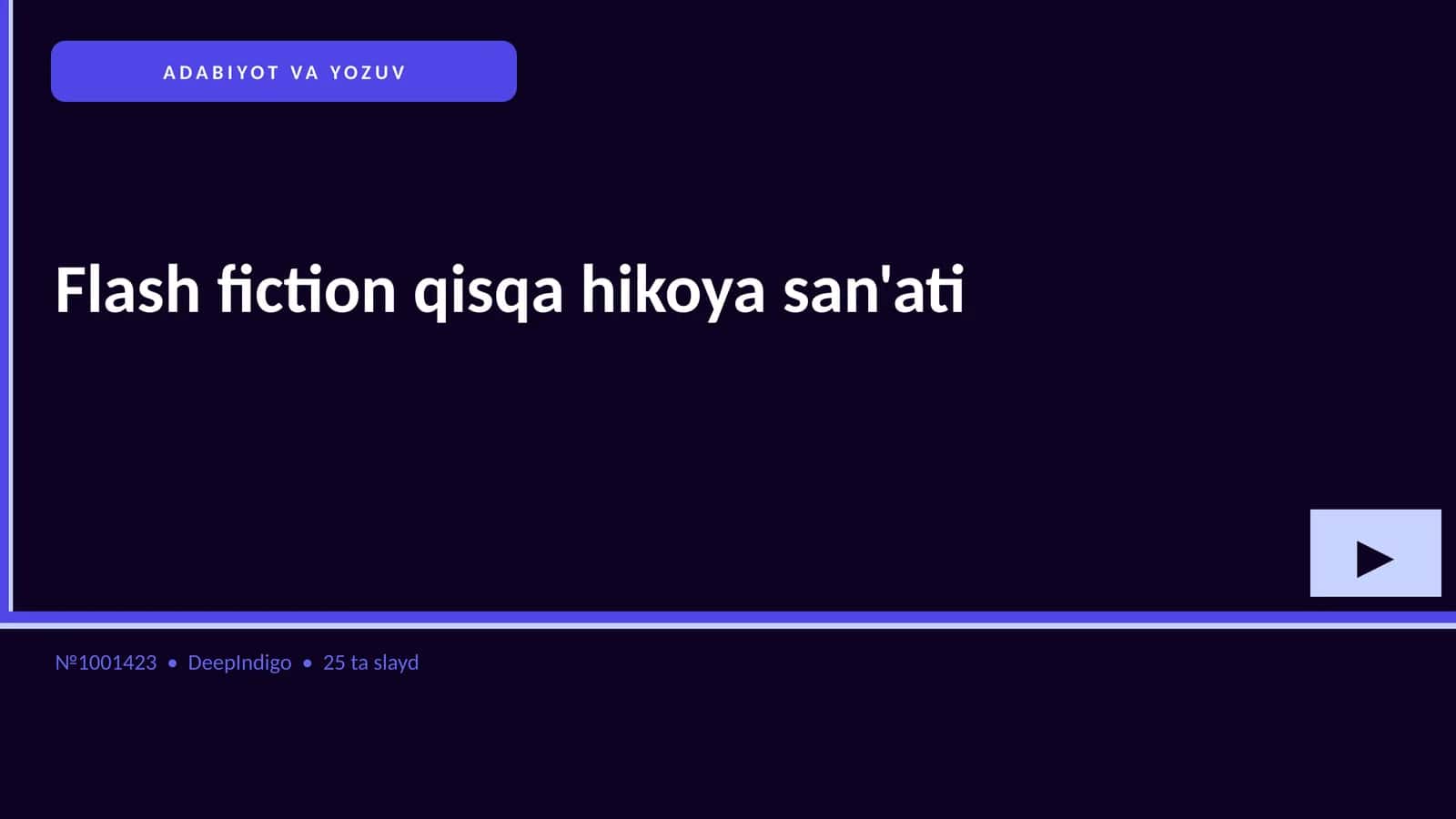 Flash fiction qisqa hikoya san'ati 1