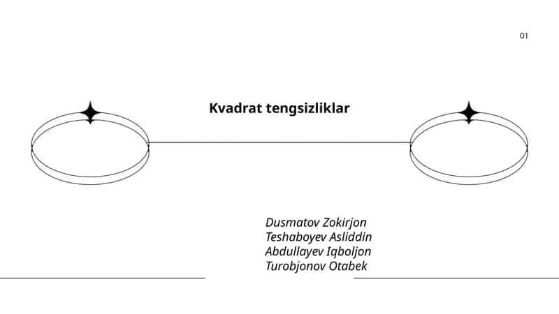 Kvadrat tengsizliklar: taʼrif va umumiy ko‘rinish 1