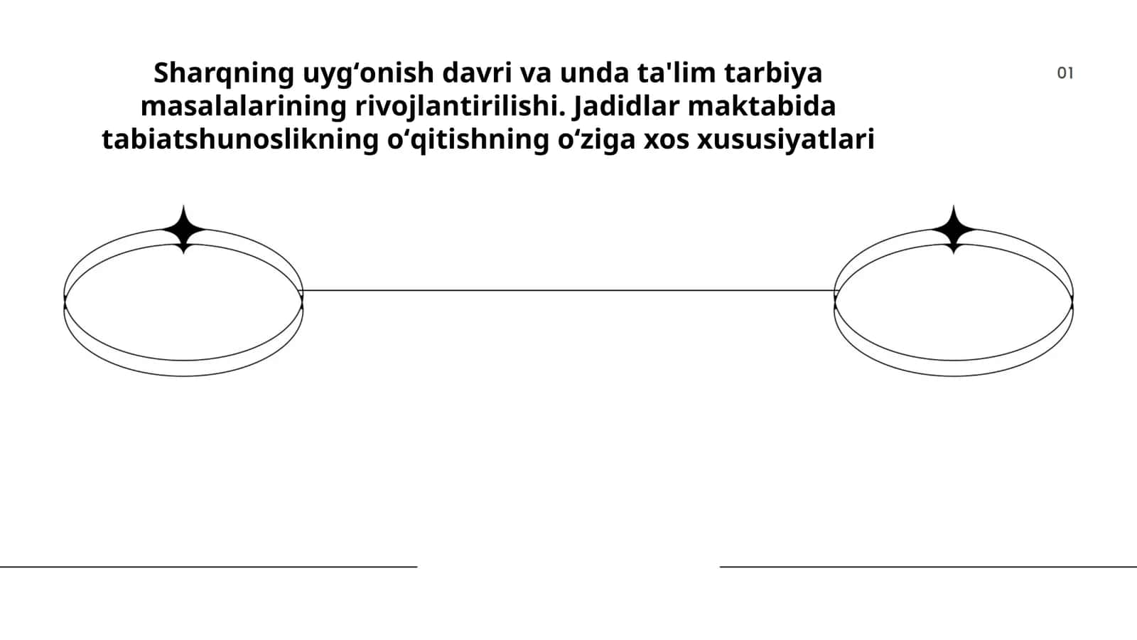 Sharqning uygʻonish davri va unda ta'lim tarbiya masalalarining rivojlantirilishi. Jadidlar maktabida tabiatshunoslikning oʻqitishning oʻziga xos xususiyatlari 1