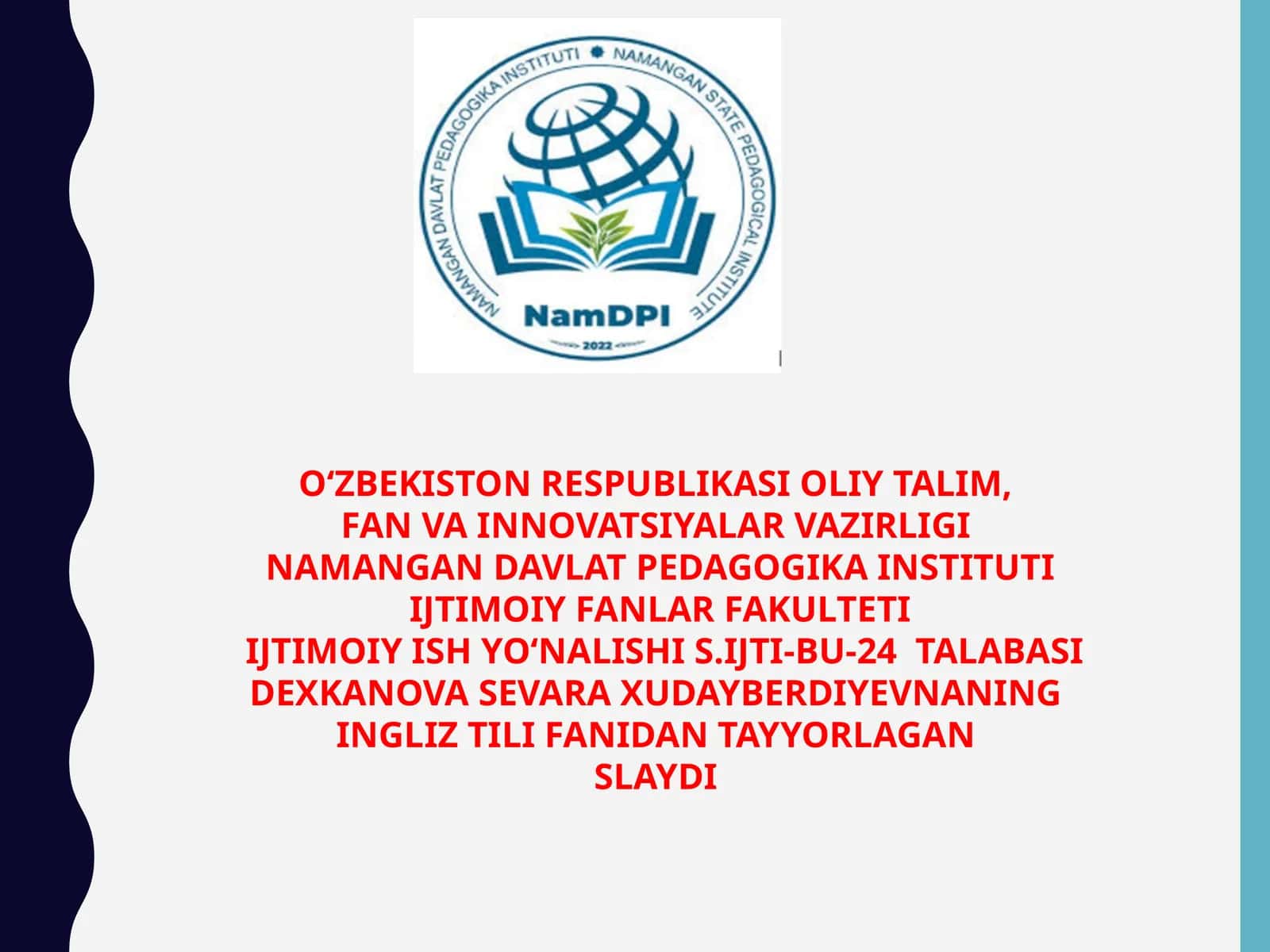 INGLIZ TILI 1