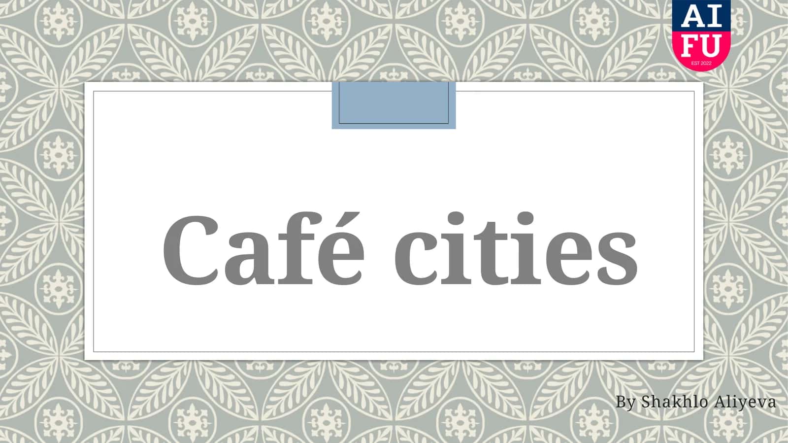 Café cities 1