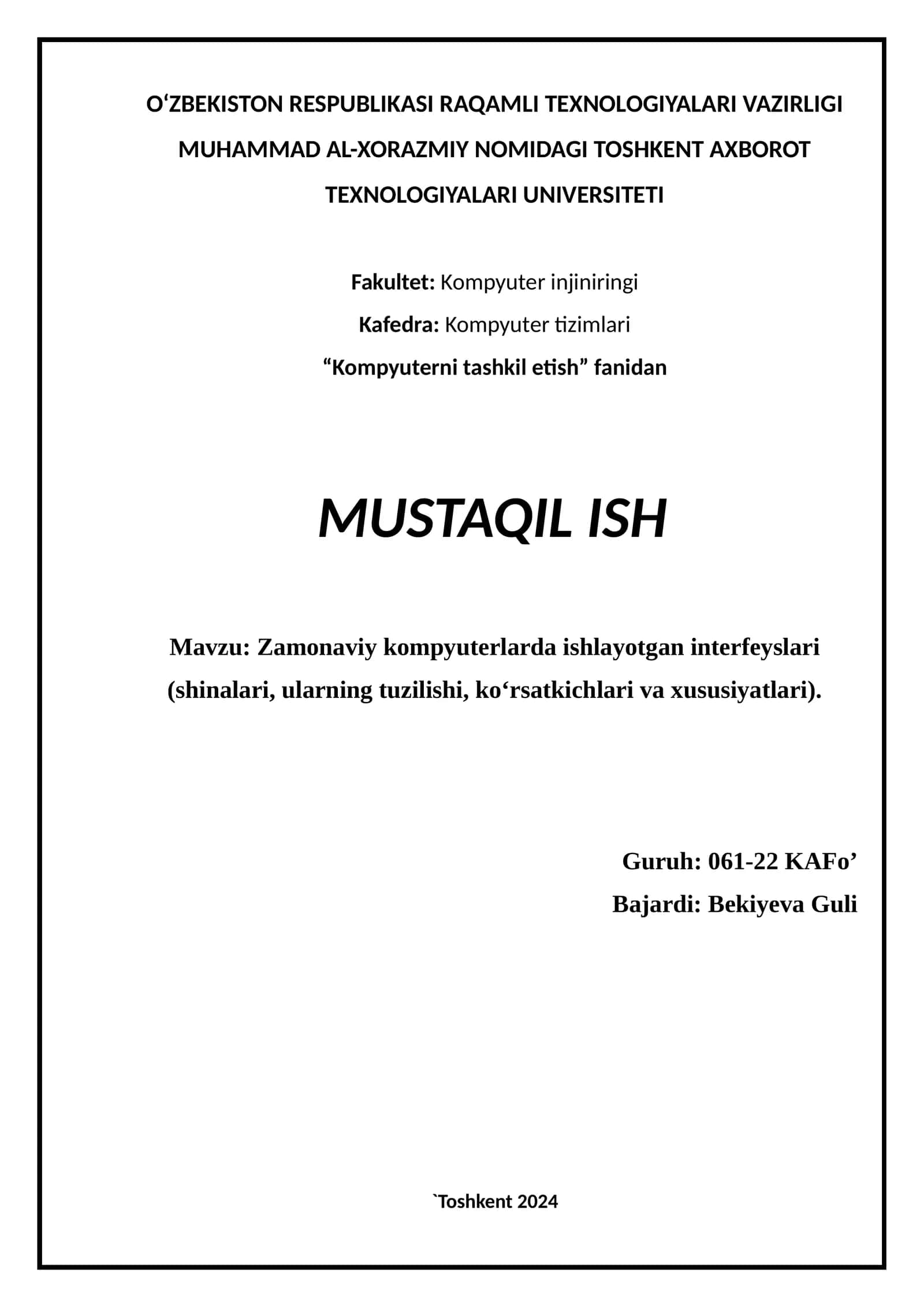 Zamonaviy kompyuterlarda ishlayotgan interfeyslari 1