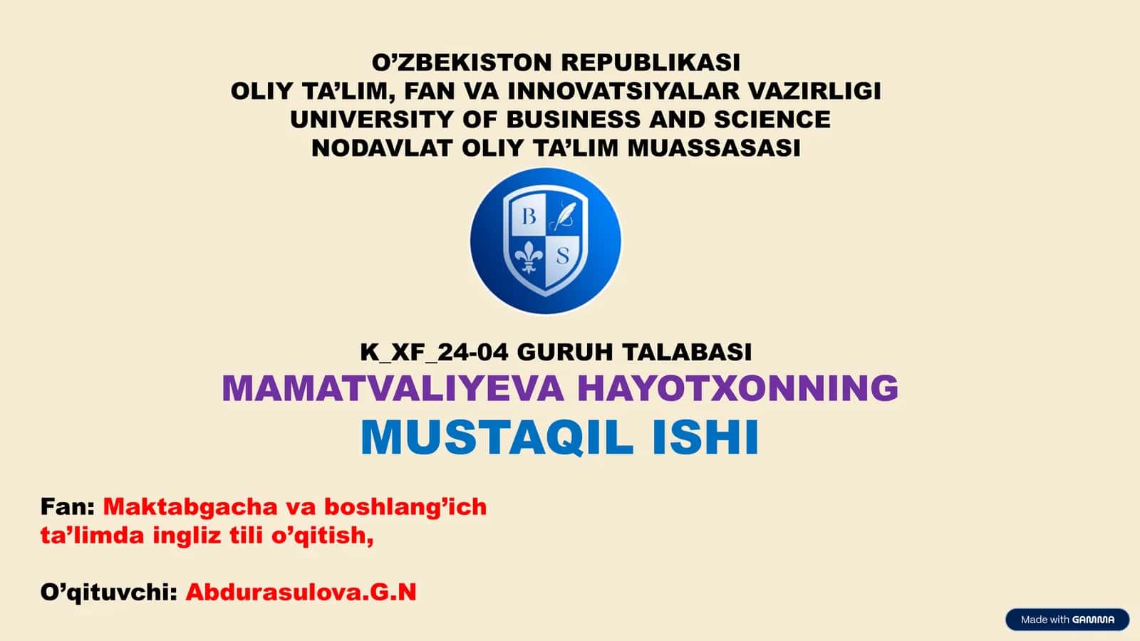 Ikki Tillilik (Bilingvizm) Nazariyasi va Maktabgacha Yoshdagi Bolalarga Ta'siri 1