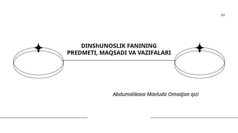Dinshunoslik fanining predmeti, maqsadi va vazifalari 1
