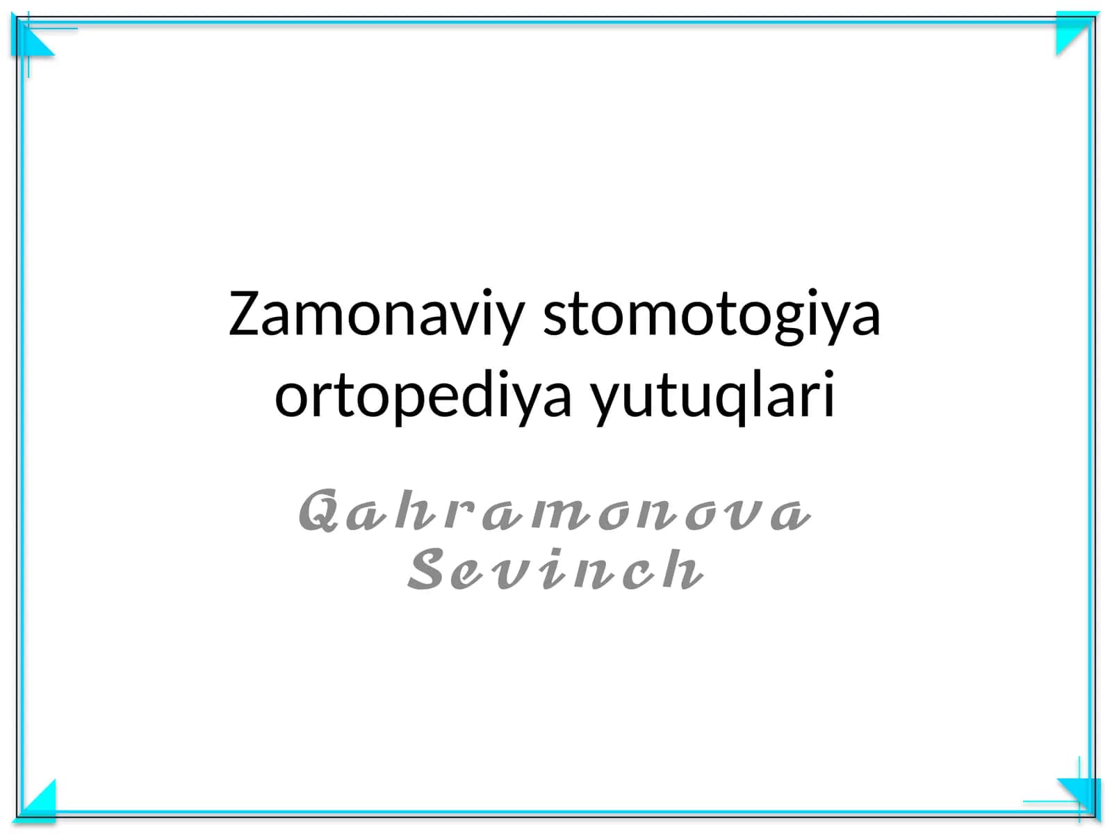 Zamonaviy stomotogiya ortopediya yutuqlari 1