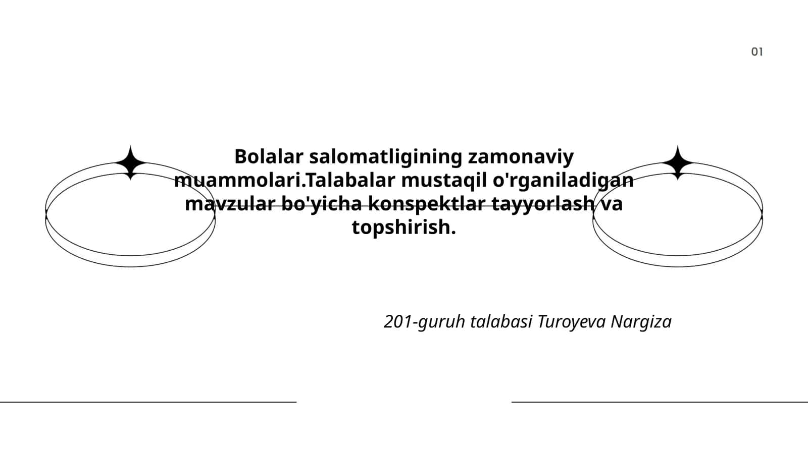Bolalar salomatligining zamonaviy muammolari 1
