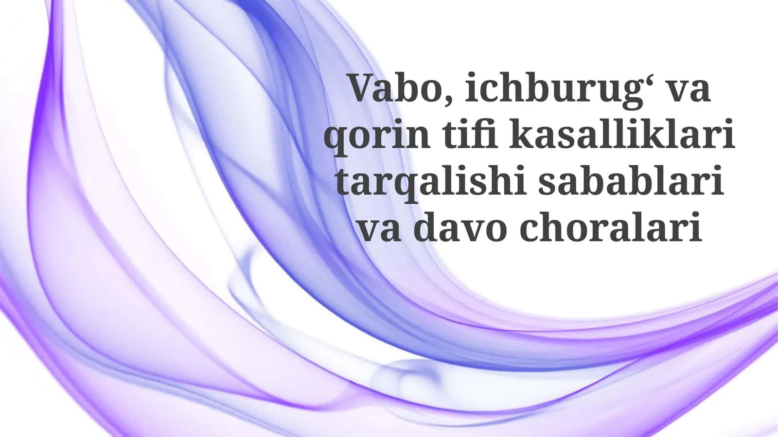 Qorin tifus va davolash usullari 1