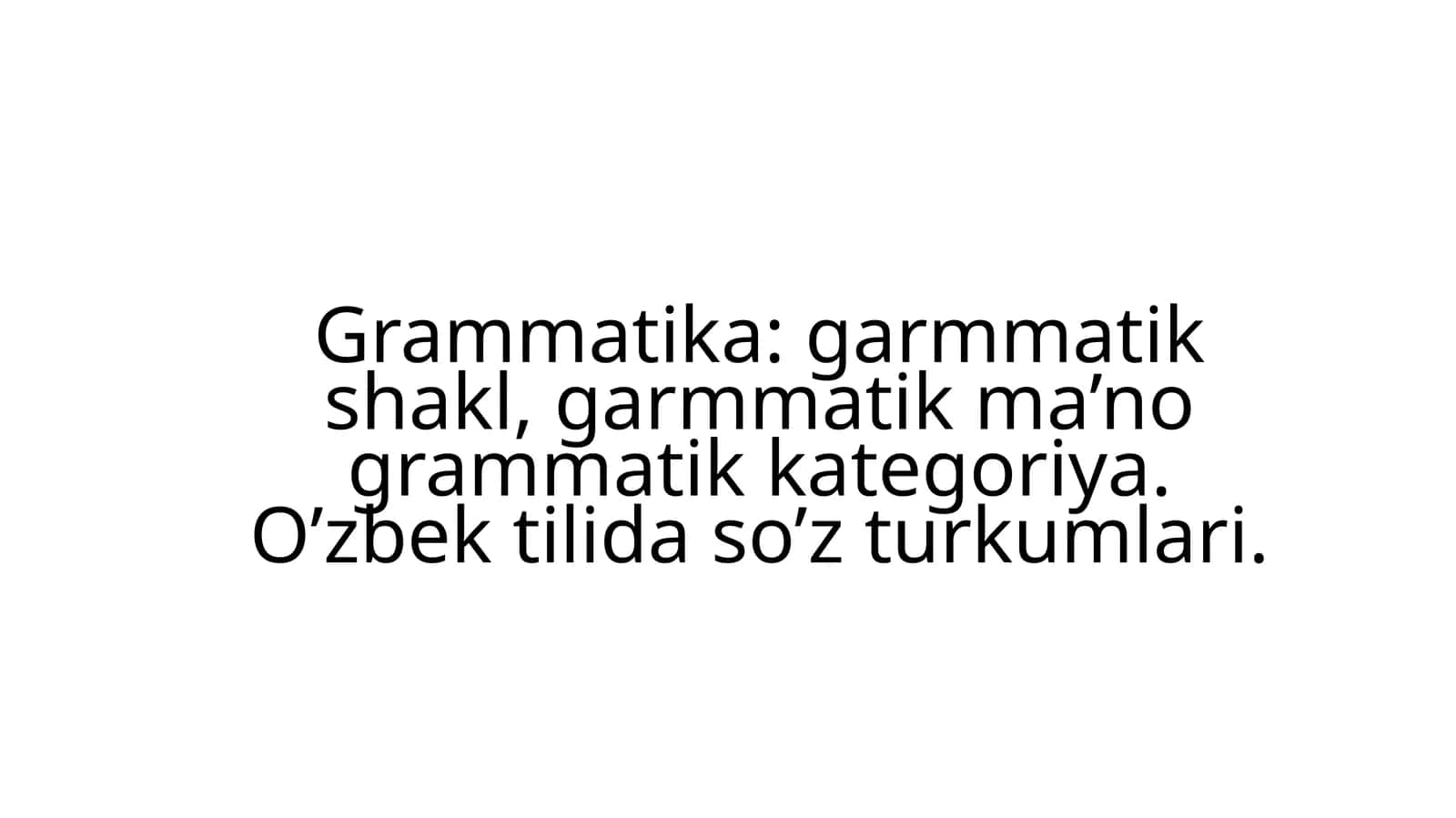 Grammatika 1