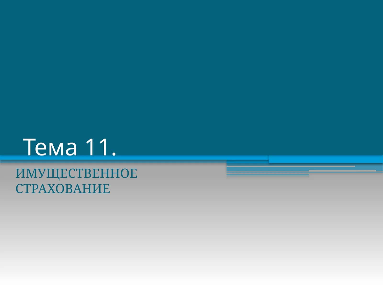 ИМУЩЕСТВЕННОЕ СТРАХОВАНИЕ 1