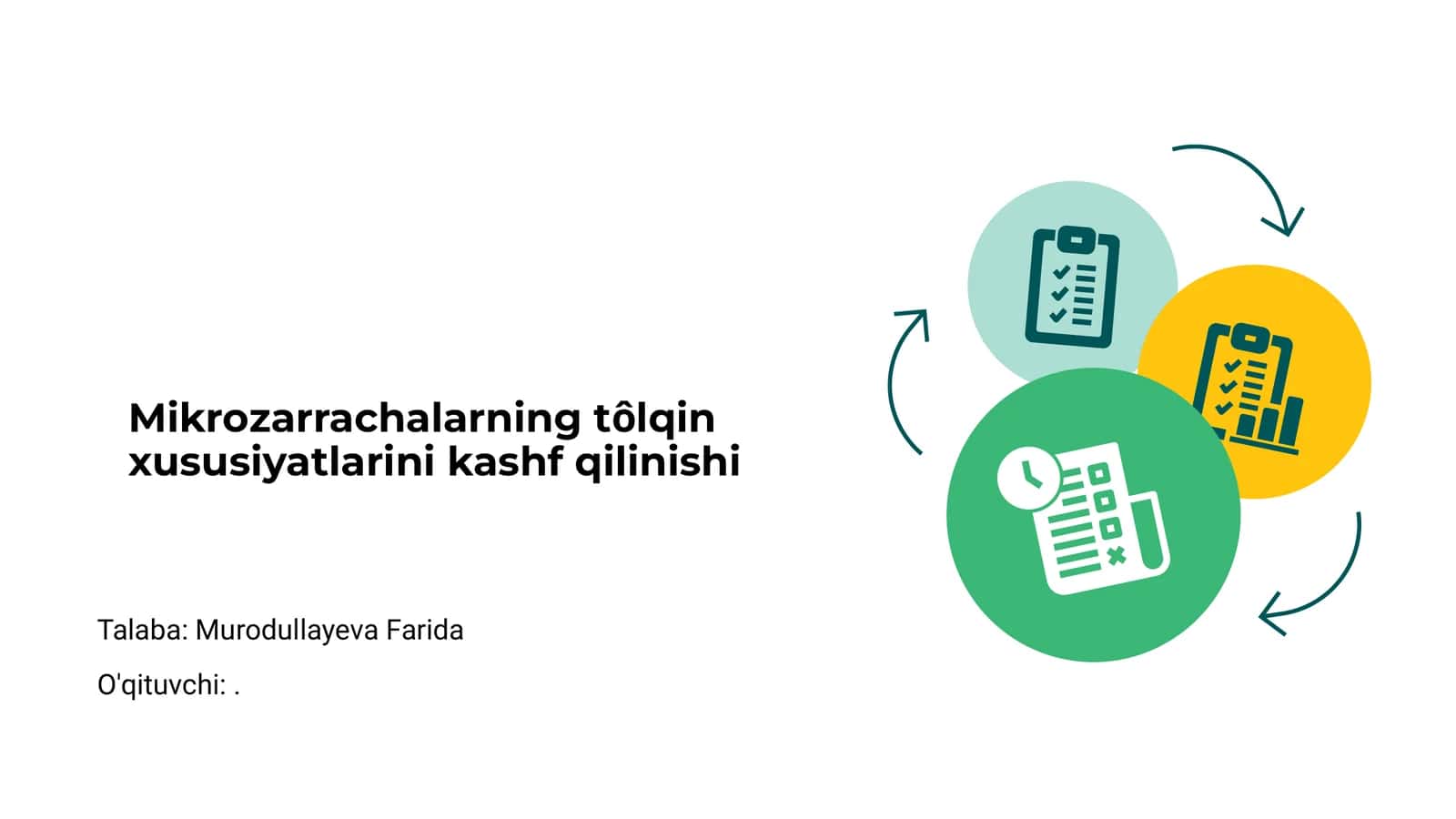 Mikrozarrachalarning tôlqin xususiyatlarini kashf qilinishi 1