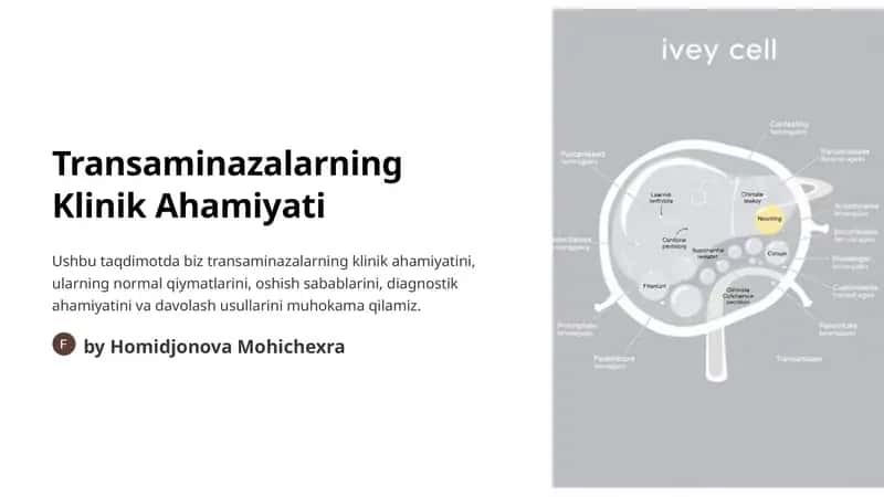 Transaminazalarning Klinik Ahamiyati 1