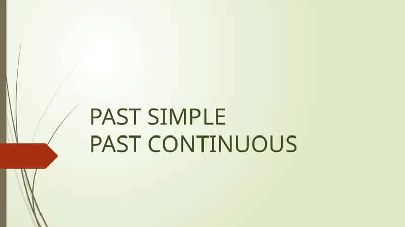 past simple and past continuous 1