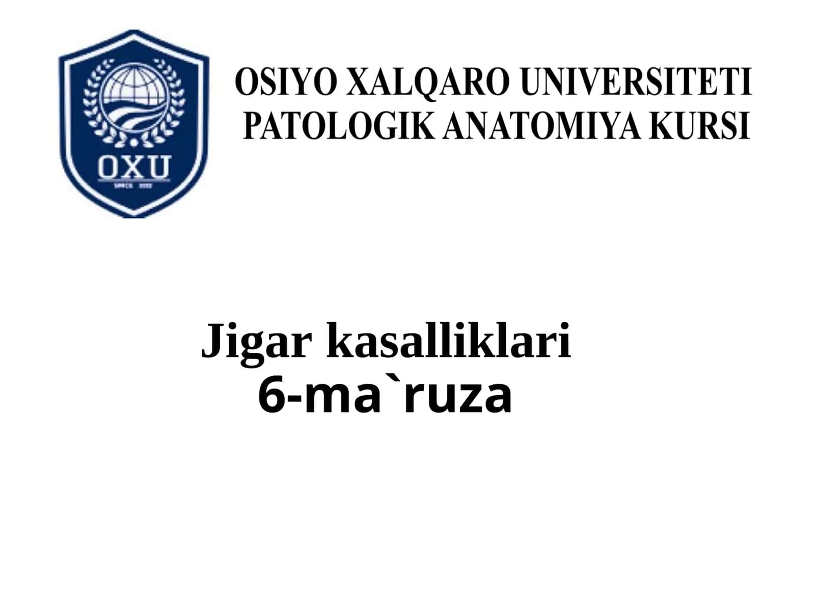 Jigar kasalliklari6-ma`ruza 1