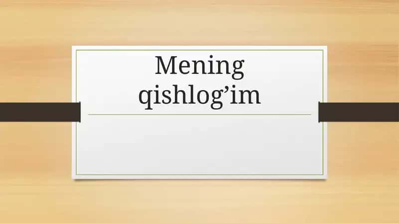 Mening qishlog'im Yangiqo'rg'on 1