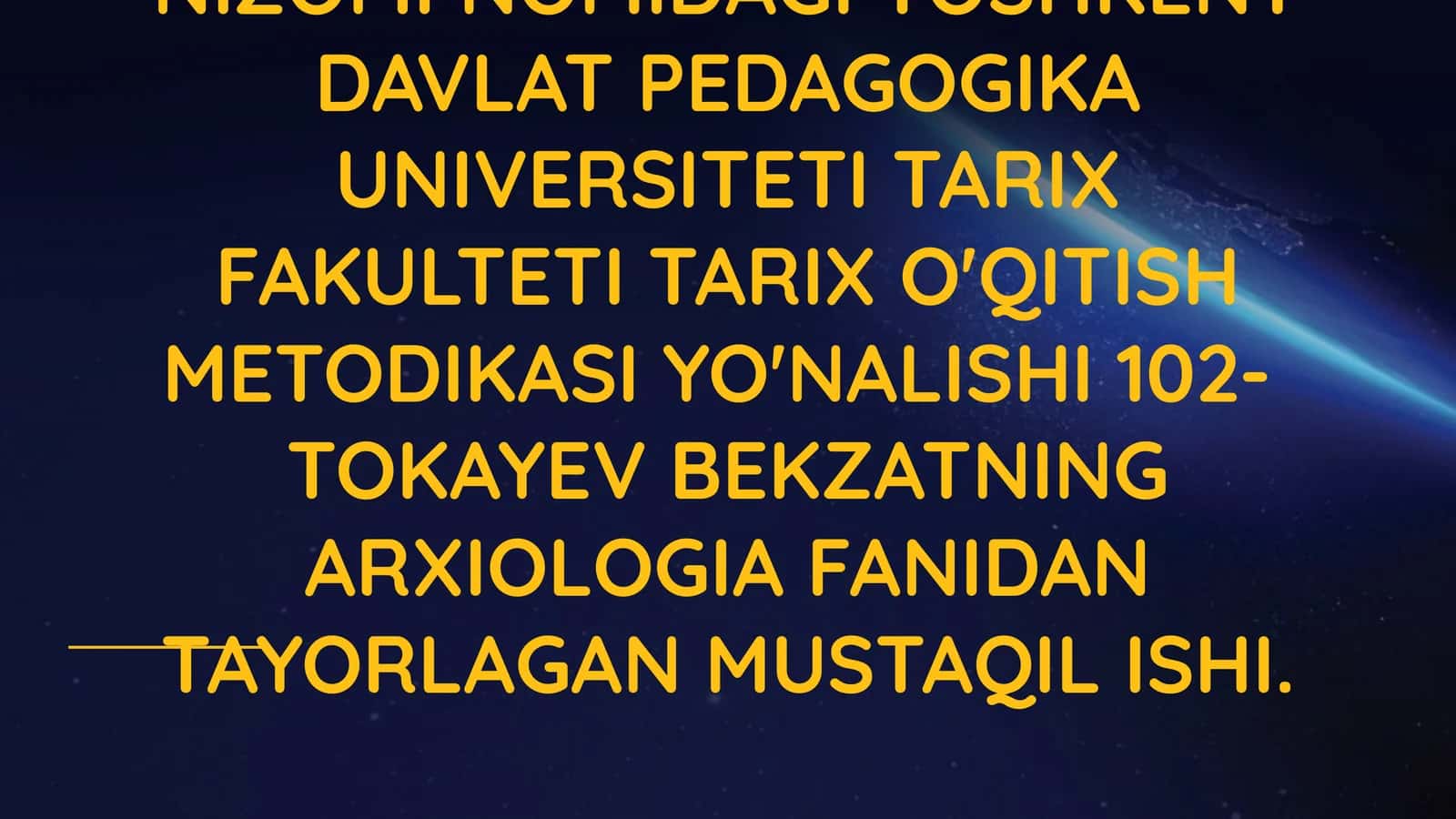 Toshkent Davlat Pedagogika Universiteti Tarix Fakulteti O'qitish Metodikasi 1