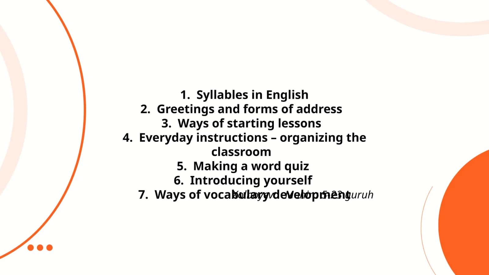 Syllables in English 1
