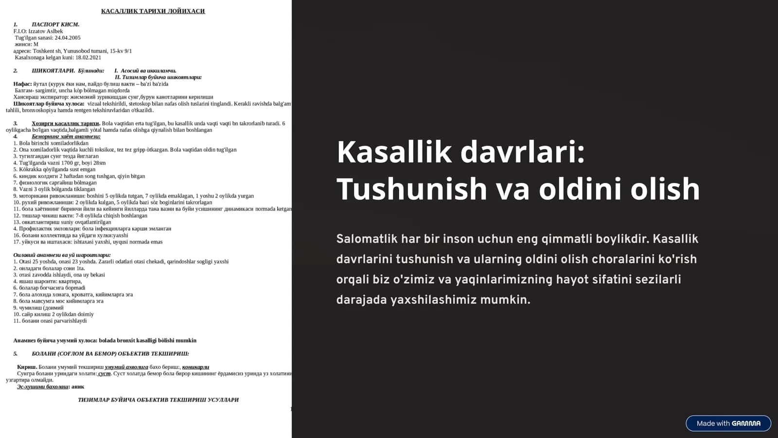 Kasallik davrlari: Tushunish va oldini olish 1