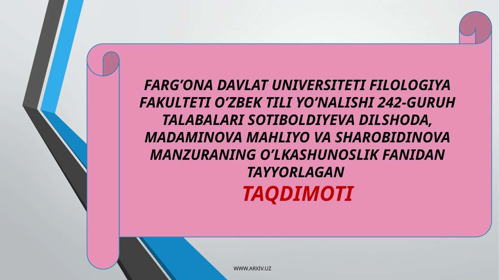 SAYOHATDA TOPOGRAFIK XARITALARDAN FOYDALANISH 1