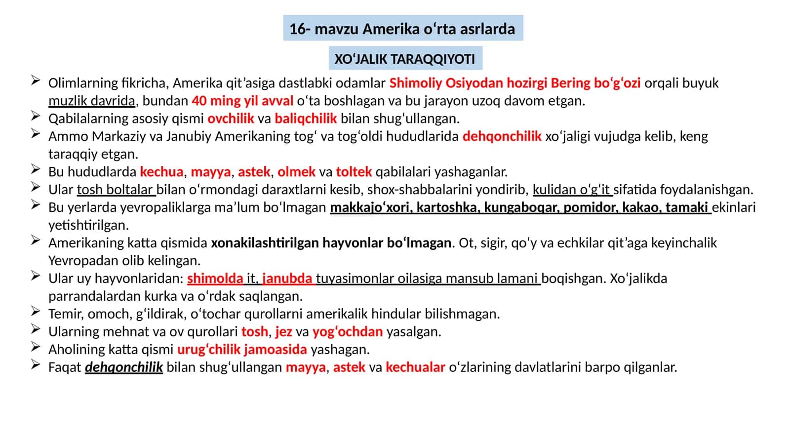 Amerika o‘rta asrlarda 1