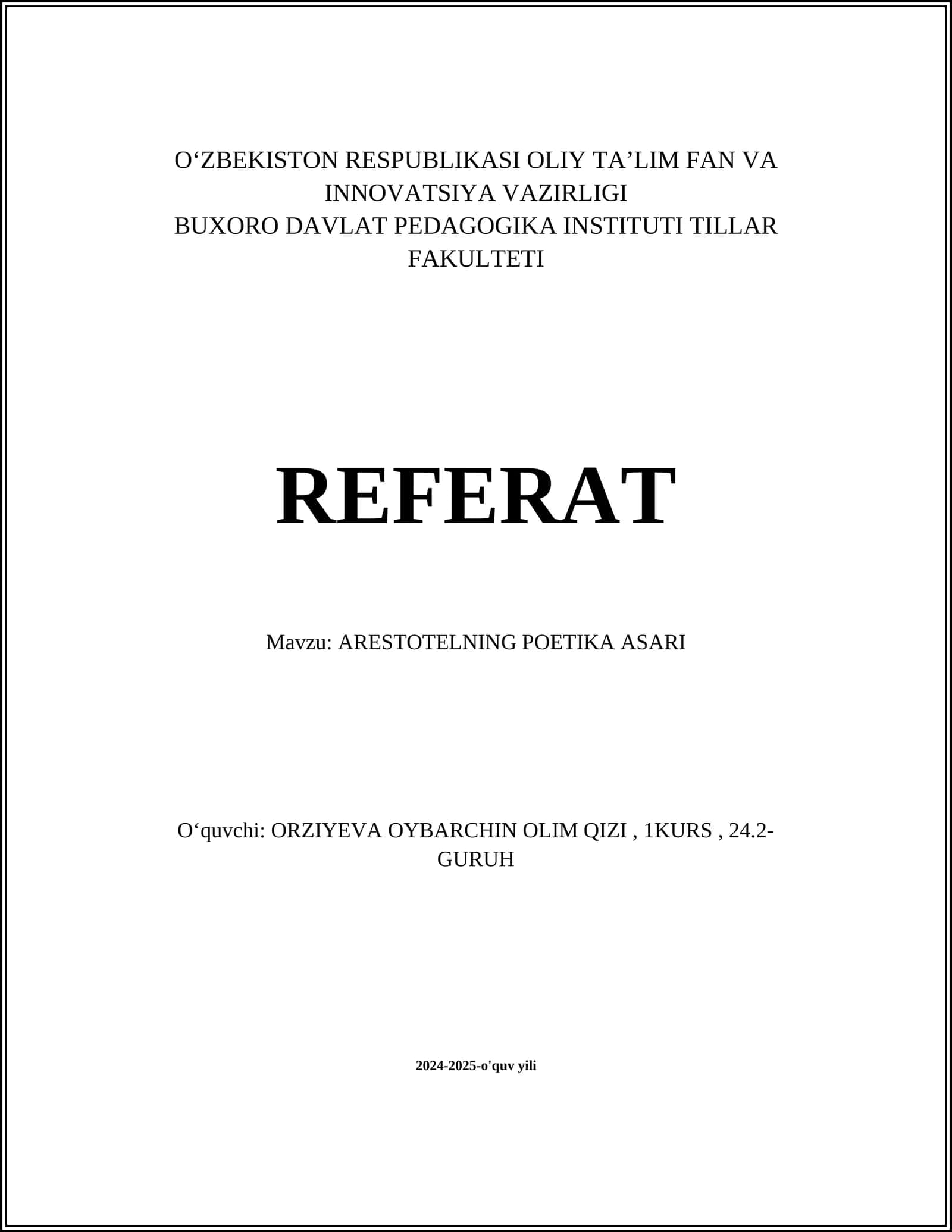 ARESTOTELNING POETIKA ASARI 1