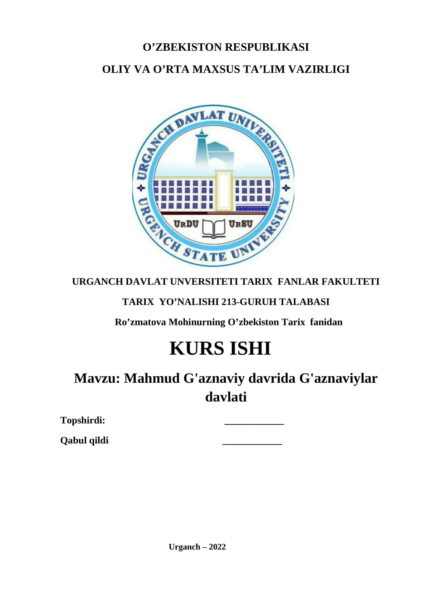 Mahmud G'aznaviy davrida G'aznaviylar davlati 1