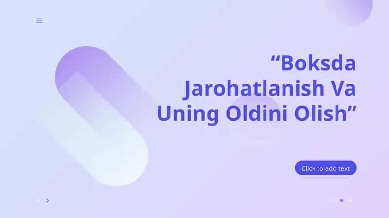 Boksda Jarohatlanish Va Uning Oldini Olish 1