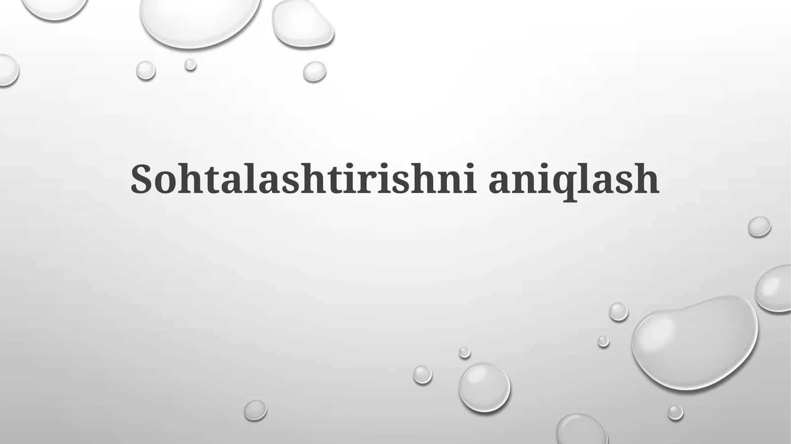 Oqartirish 1