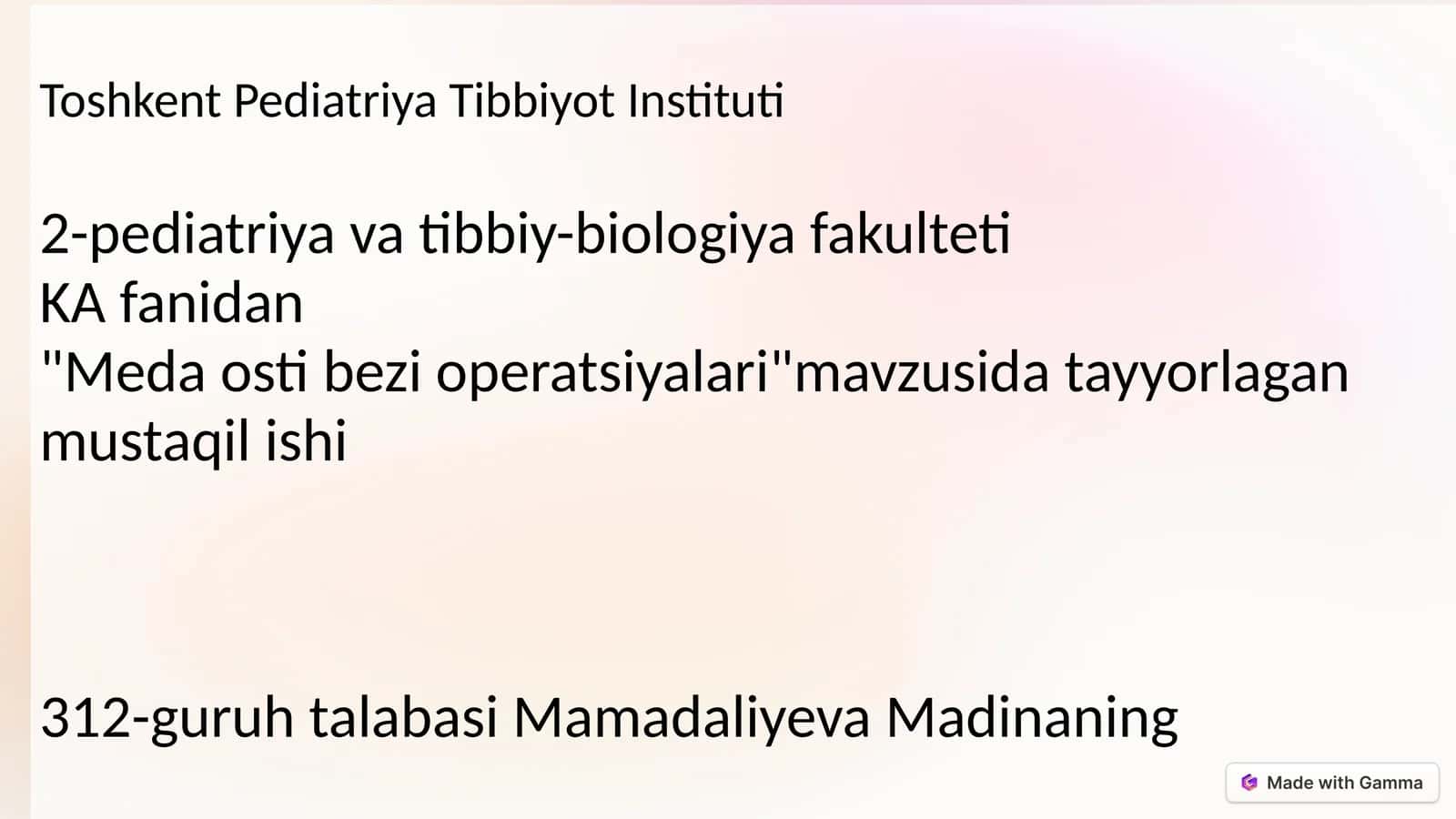Meda osti bezi operatsiyalari 1