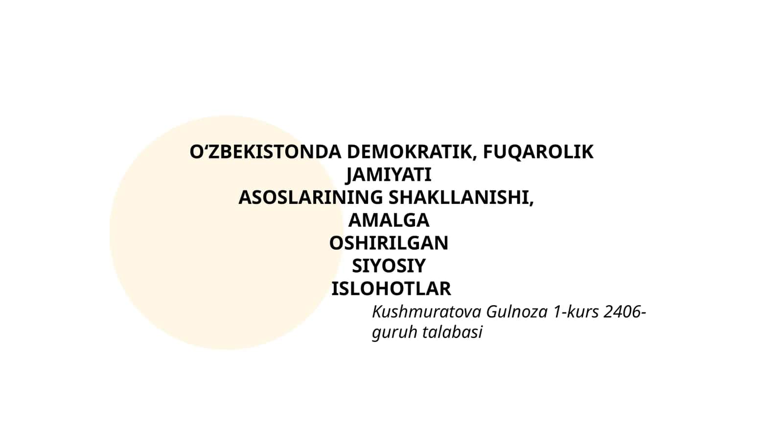 O‘zbekiston Mustaqillikka Erişgat Zamin Yaratuvchi Shart-sharoitlar 1